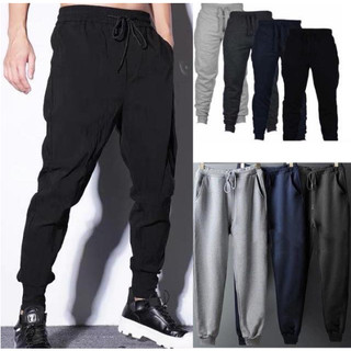 Makapal Tela Mens Jogger Pants/Unisex Plain Jogger Pants