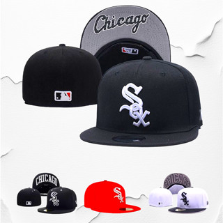 Chicago หมวกเบสบอล หมวกแฟชั่น คุณภาพสูง สีขาว MLB