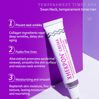 Xhekpon Face And Neck Cream Neckline Wrinkle Smooth Anti aging Paste Skin Care 40ml