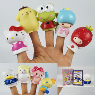 2023 Sanrio PVC Finger Puppey Mascot Finger Toy Kitty Melody Cinnamoroll Kuromi w/ Card722886