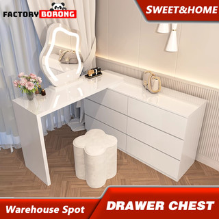 Dressing table bedroom modern minimalist desk drawer integrated net red light luxury dressing table