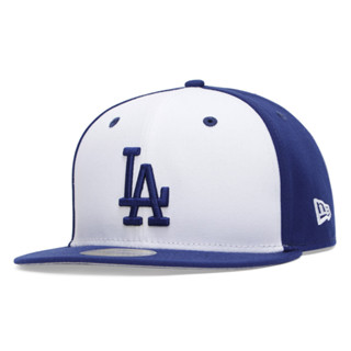 Los Angeles Dodgers MLB Blockout Dark Royal White 59FITY ฝาปิด