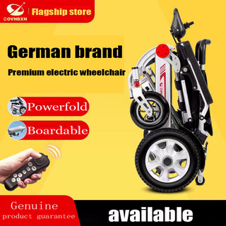 Electric wheelchair reclining wheelchair for adult aluminum alloy remote control travel wheelchair