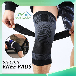 Sport Knee Pressurized Elastic Knee Pads Sports Fitness Running Cycling Weightlift Support Protector