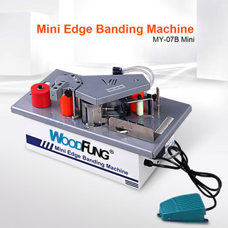 WOODFUNG MY07B Mini Woodworking Edge Banding Machine PVC/ABS/Melamine Used With Sliding