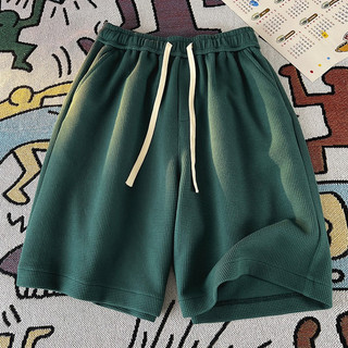Waffle Summer Loose Casual Shorts For Men