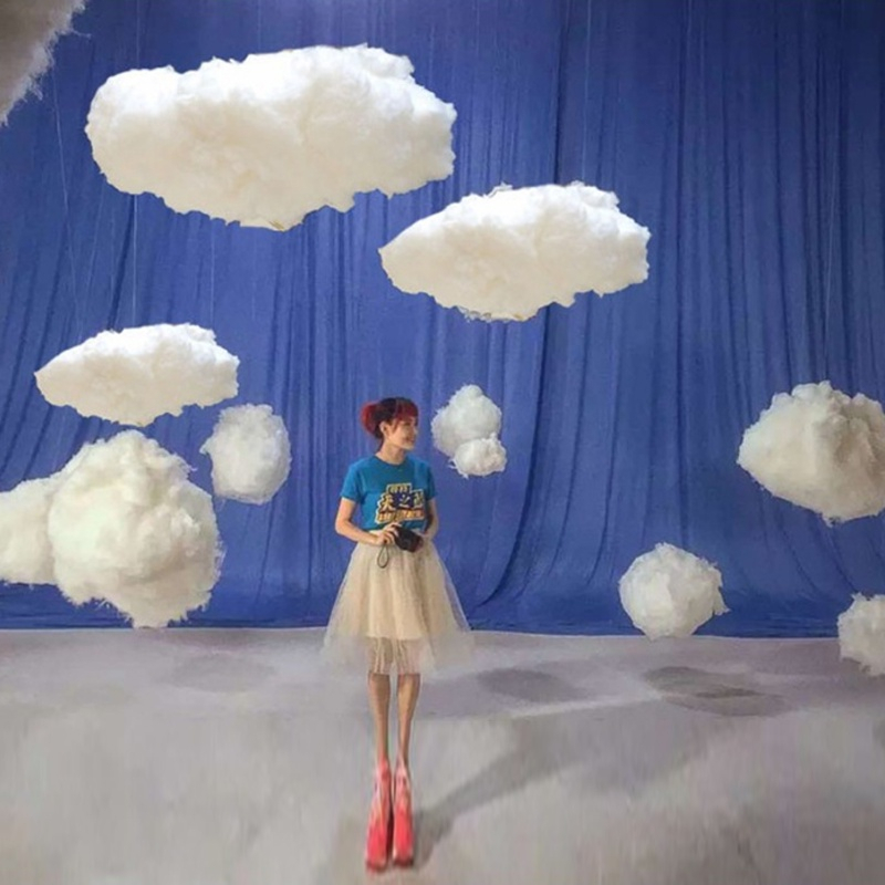 เมฆจําลอง สําหรับตกแต่งพื้นหลังงานแต่งงาน ปาร์ตี้ ปาร์ตี้