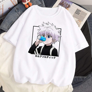 Anime Oversized T-shirt For Men Killua Luffy Fashion Tops Unisex OP5