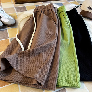 Waffle Shorts Men's Fashion Casual Walker Short With 2 Pocket