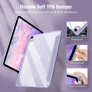 เคสแท็บเล็ตหนัง ฝาพับแม่เหล็ก พร้อมช่องใส่บัตร ถอดออกได้ สําหรับ iPad Air 4 5 10.2 8th 7th Pro 10.5 Smart Folio