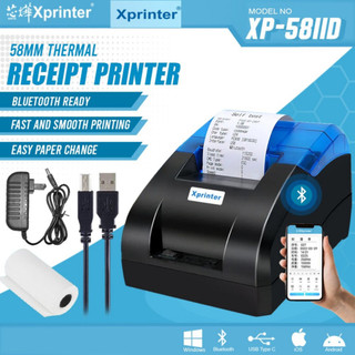 XPRINTER XP-58IID (BLUETOOTH+USB) 58MM Thermal Cash Receipt POS Printer FREE 1Rolls Thermal Receipt