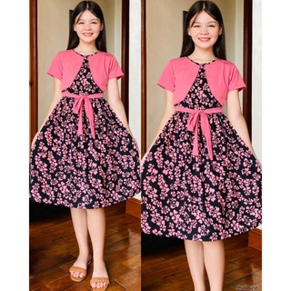 HEATHER KIDS BOLERO MIDI DRESS FIT FROM 8-12YRS OLD