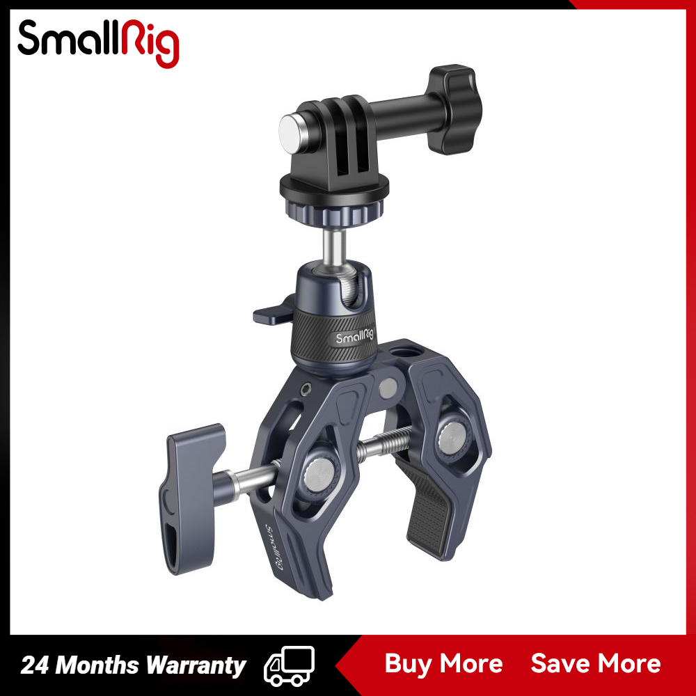 Smallrig Super Clamp พร้อม 360° เมาท์หัวบอล สําหรับกล้องแอคชั่น 4102B