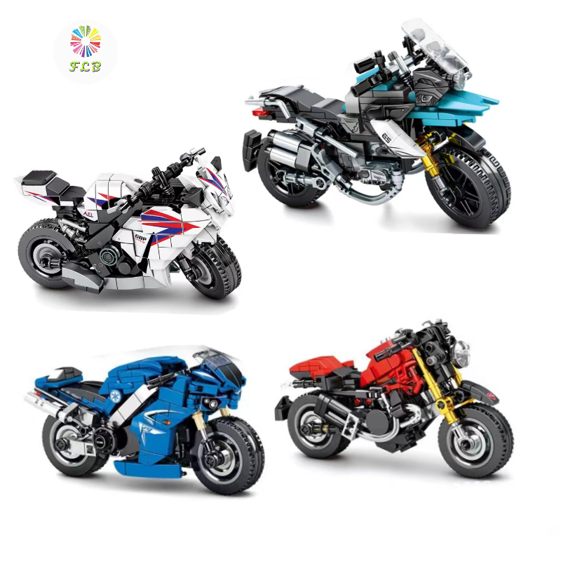 Lego toy โมเดลที่เข้ากันได้บล็อกตัวต่อ Boy Motorcycle Birthday lrgo car