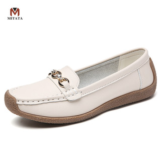 MITATA Leather Women Loafers Shoes