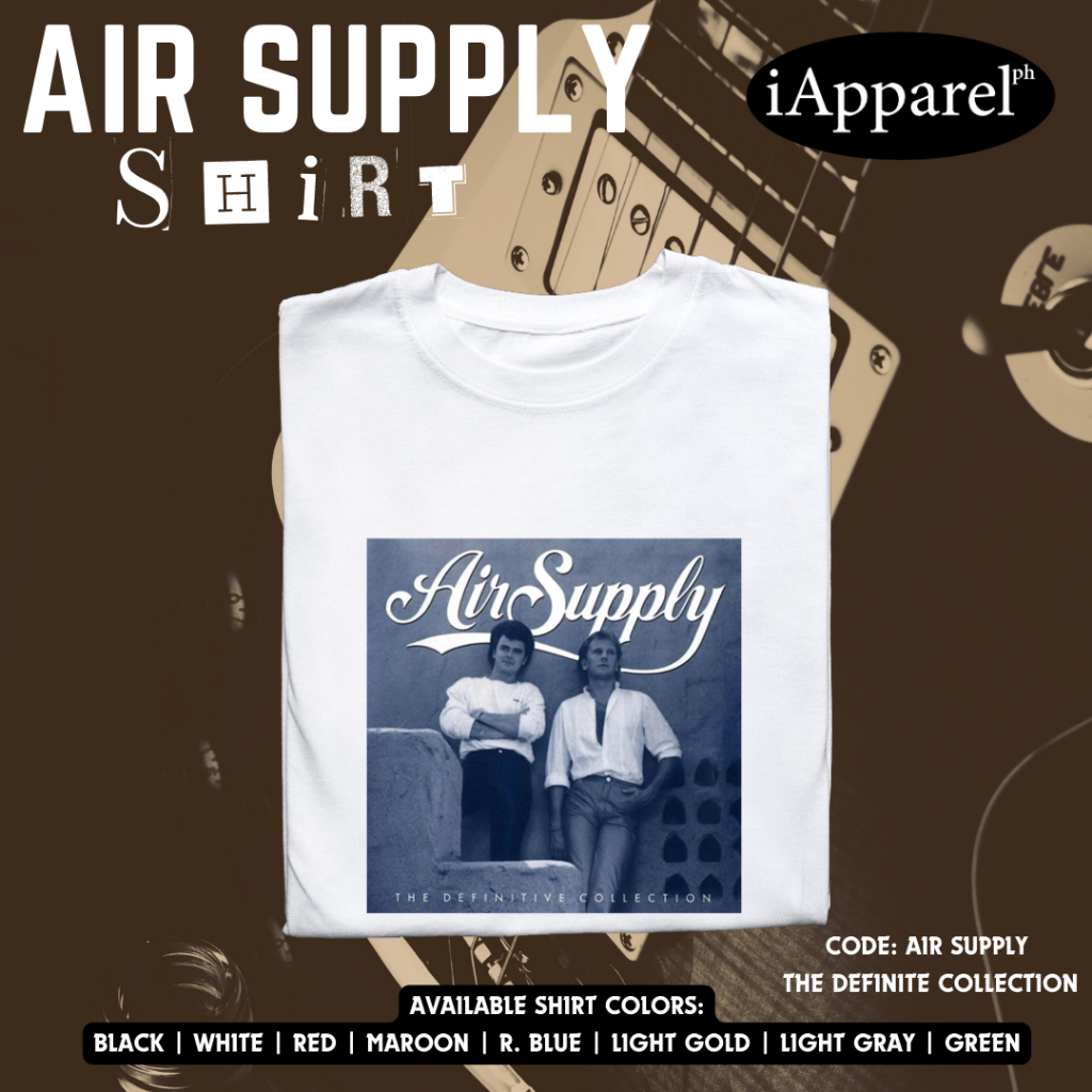 เสื้อยืด AIR SUPPLY BAND UNISEX COTTON - iapparelph