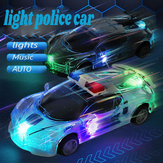 Toys Car Police Car Toys for Kids Inertial  Race Car Toy with Lights and Music