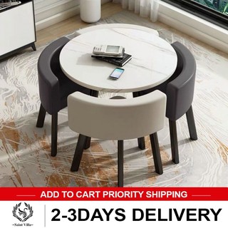Nordic minimalist  Dining table set furniture reception business office negotiation table