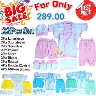 22Pcs Newborn Baby Clothes Set Ordinary/Infant Barua Baruan Good Quality