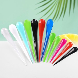 100pcs Dessert Spoon ice Cream Disposable Yogurt Spoon Mini Spoon For Dessert Milkshakes Yogurt