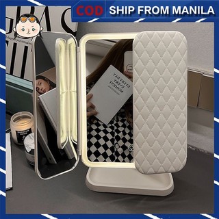 Portable Vanity Mirror with LED Lights 3 Color Lighting Touch Control Rechargeable Makeup Mirror