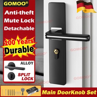 Alloy Silent Main Door Lock Set With Anti-theft Lock Core Doorlock Door knob Hardware Lock Doorknob