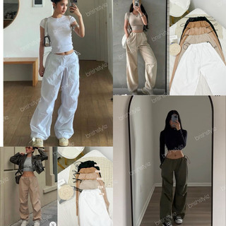 PARACHUTE PANTS Unisex Straight Adjustable