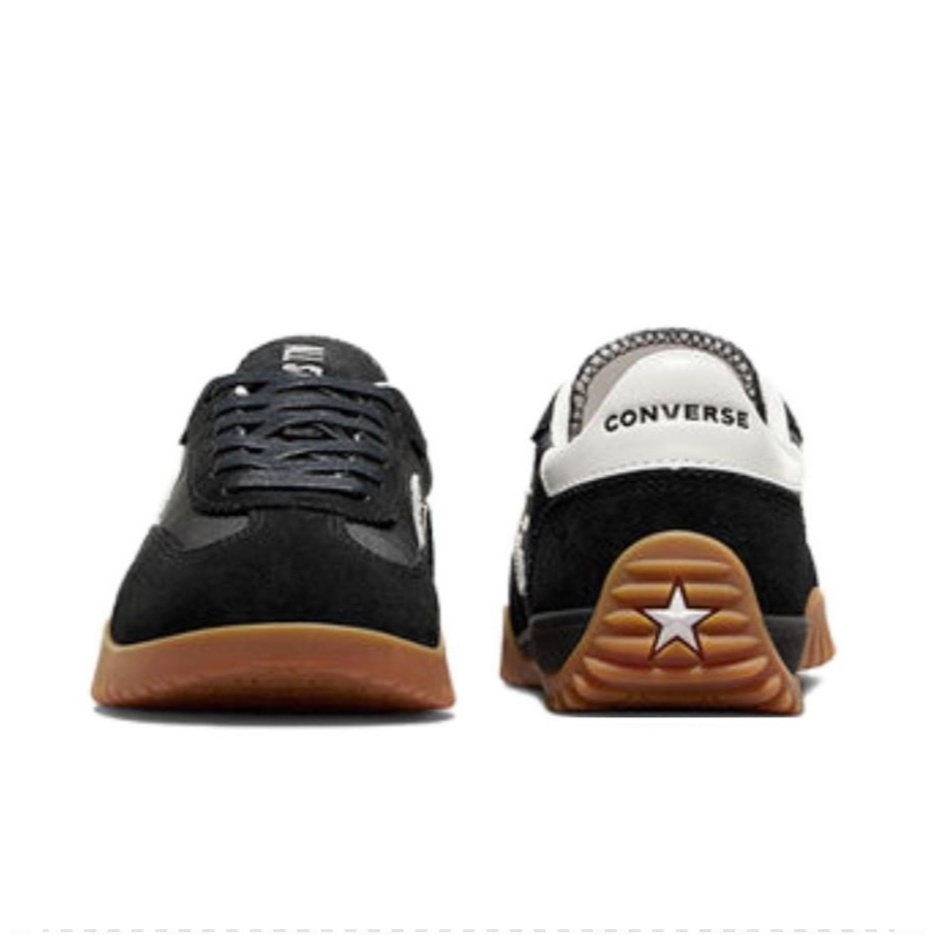 【100%Original】Converse Run Star Trainer Black White Brown Leather Sneakers Unisex A08263C