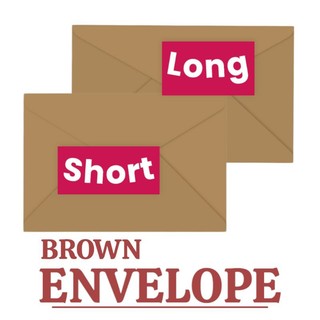 Brown Envelope 50's 150lbs Long Eco Friendly Recycled Material Document for School and Office Suplie