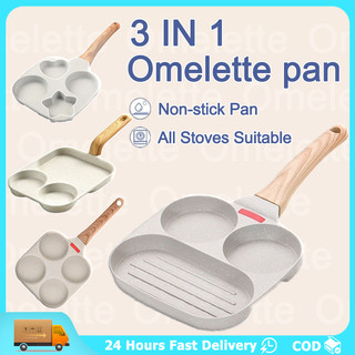 Pancake pan non stick Omelette Pan Egg Burger&Steak Pancake Maker For Induction&Gas Breakfast 3 IN 1