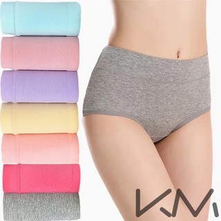 6Pieces Pure Cotton Women's Panties Underwear Mid-waist Breathable Underwear Natural Cotton Panties