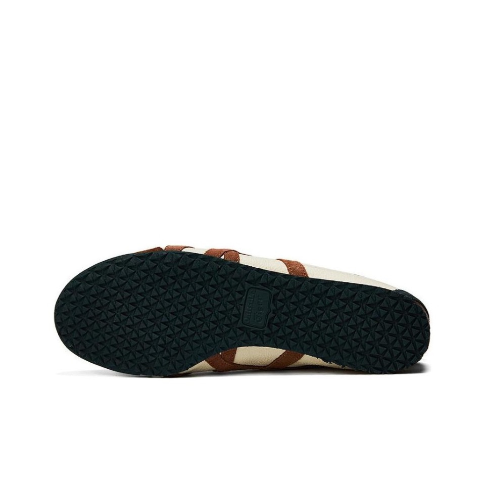 【100% Authentic】Tiger MEXICO 66 Brown Low-top Unisex Sneakers Running Shoes