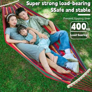 Camping Hiking Hammock Duyan for adult big size makapal Double Outdoor Foldable Travel Hammock swing