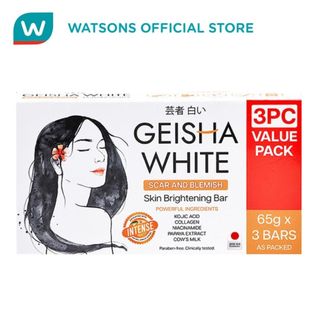 GEISHA WHITE Geisha White Intense Bar 65g x 3
