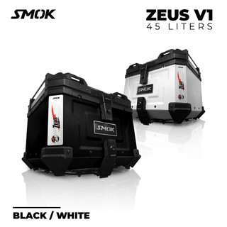 SMOKK ZEUS V2 ALLOY TOP BOX ALUMINUM 45L FOR CLICK AEROX NMAX 2020 SNIPER 150 W/ BACKREST BASE PLATE