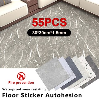 55pcs Vinyl tiles Floor Stickers 30cm x 30cmSelf Adhesive waterproof tiles for flooring