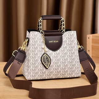 New Ladies Embroidered Shoulder Bag High Quality Leather Large Capacity Handbag Diagonal Bag#B0292