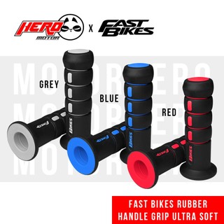 Fast Bikes Handle Grip Ultra Soft Layered Rubber Anti-Slip Design Universal Made in Thailand