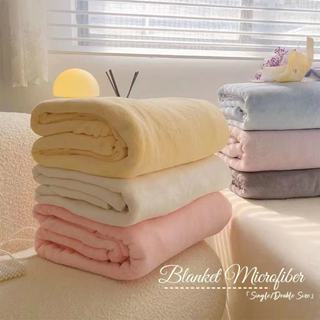 Korean Style Plain Microfiber Blanket 150x200cm, 180X200cm (DOUBLE AND QUEEN SIZE SOFT KUMOT )