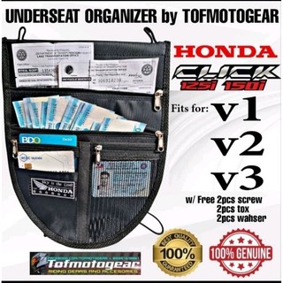 CLICK 125 | V2 V3 UNDERSEAT BAG. with FREE SCREW SET