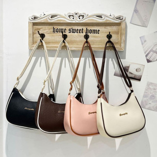Mumu 4075 Korean Leather Women Sling Bag Cute Shoulder Minimalist Bags For Students Woman