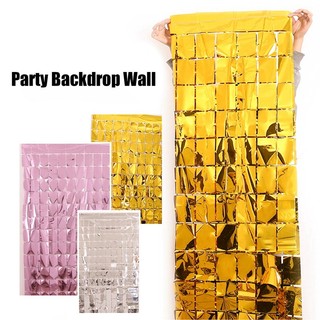 2Meters Foil Curtain Backdrops Birthday Party Decorations Sequin Wall Backdropn Birthday Decoration