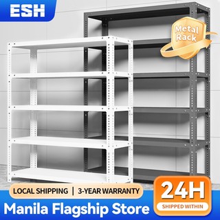 ESH Metal Rack Steel Rack Boltless Rack Goods Storage Shelf Metal Shelf Adjustable Stainless Rack