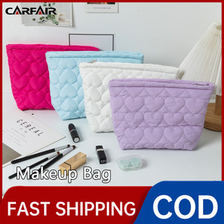 Large Capacity Clutch Cosmetic Bag Heart  Lipstick Organizer Bag for Women Makeup Pouch