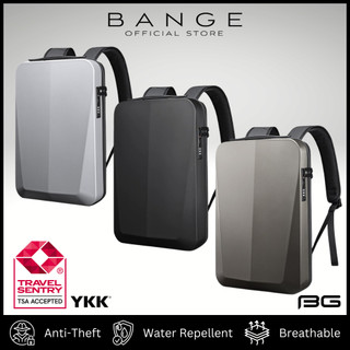 BANGE 22201 Shell Design Anti-Theft Backpack (30x8x45 cm | 10L) 1.2 kg | Waterproof | TSA Lock | USB