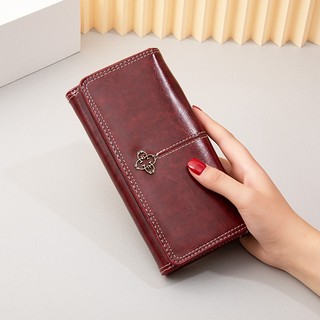 Trendy Bifold PU Leather Wallet, Multi-card Slots Card Holder, Perfect Women Purse For Daily Use
