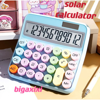 12-digit dopamine color calculator large screen mechanical keyboard desktop calculator(free battery)