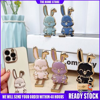 Rabbit Finger Ring Bracket Phone Holder 3D Folding Lazy Buckle Self-adhesive Pull Rod Support