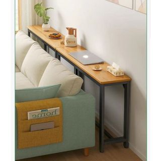 Home side table Slim and narrow table Nordic living room bedroom Kitchen Bedside Sofa side Storage