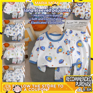 Baby Kids Terno Pajama Cute Pajama For Kids Boy Breathable Pajama For Kids Girls 1-4 Years